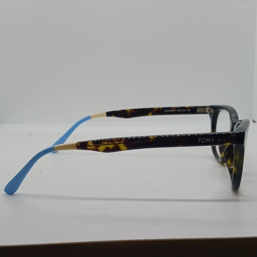 NWT WOMEN'S TOMS EYEGLASS FRAMES ISA TORTOISE LIGHT BLUE